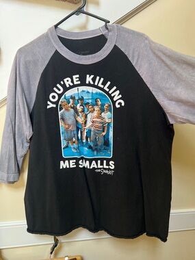 The Sandlot "You're Killing Me Smalls" Raglan Tee - Black & Gray